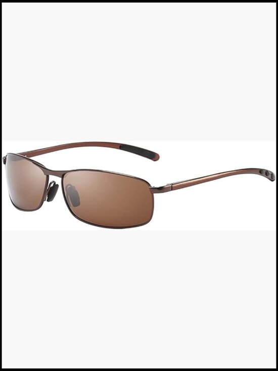 Other - Rectangular Polarized Sunglasses with Spring Hinge UV400 Protection